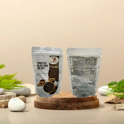 sprouted black urad dal mix